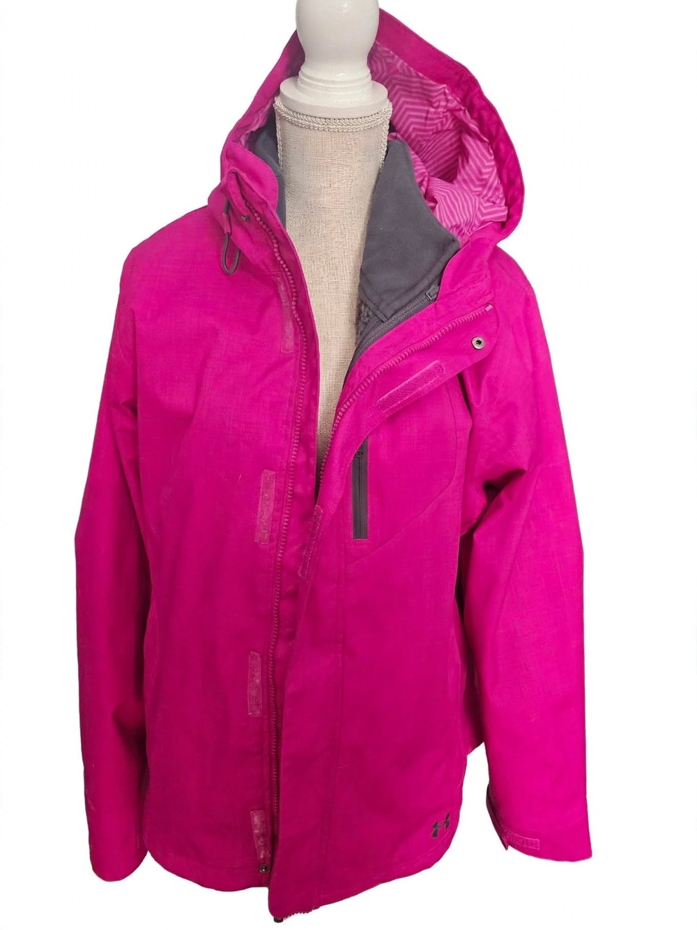 Womens Under Armour Storm Ski Hooded Jacket - Hot Pink